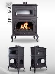 Döküm dik fırınlı şömine soba