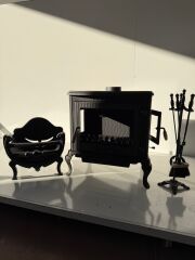 Döküm şömine soba takım