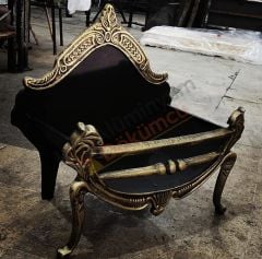 Döküm odunluk altın eskitme