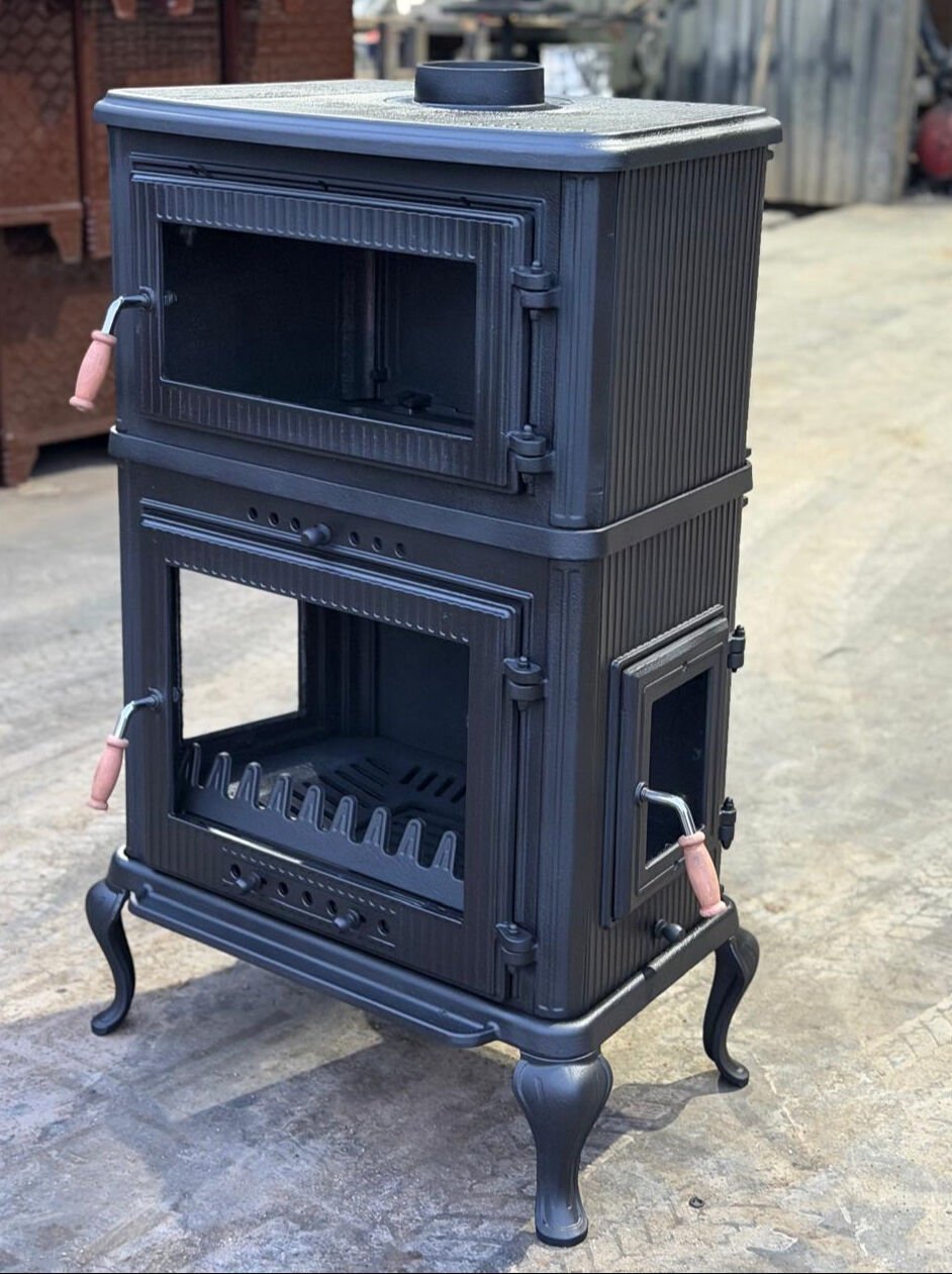 Döküm soba kare kapak fırınlı yeni