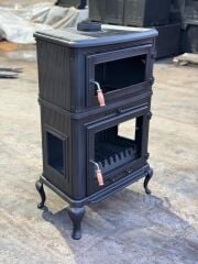 Döküm soba kare kapak fırınlı yeni