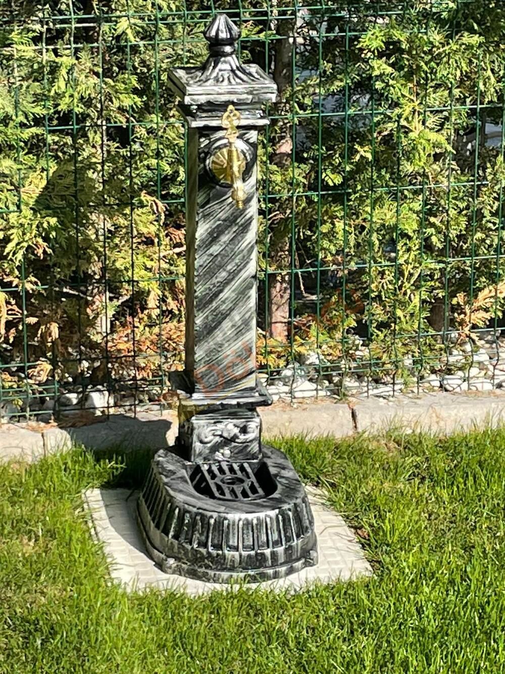 Döküm çeşme gümüş efekt