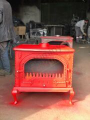 Döküm soba kırmızı renk(özel kırmızı renk)