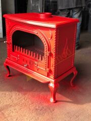 Döküm soba kırmızı renk(özel kırmızı renk)