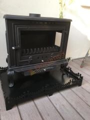 Döküm soba plazma yan cam alttan küllük