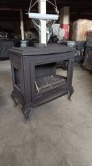 Döküm soba plazma yan cam alttan küllük