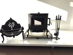 Döküm soba altlık maşa takım odunluk takım