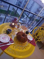Döküm balkon masa sandalye