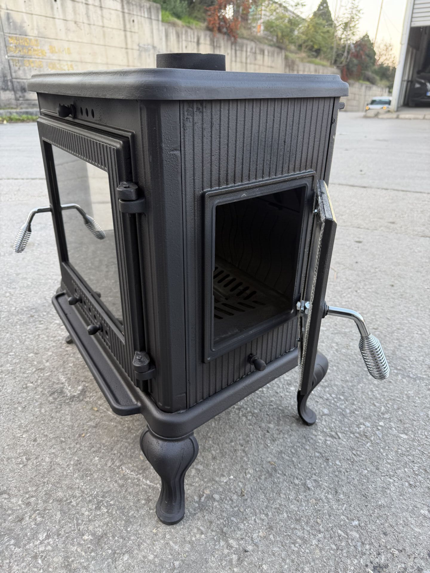 Döküm plazma yandan kapak soba