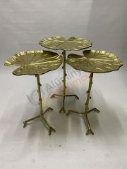 Yaprak sehpa-döküm sehpa