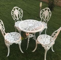 Gül sandalye 4 adet Osmanlı masa