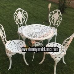 Gül sandalye 4 adet Osmanlı masa