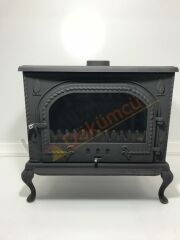 Döküm soba ön cam oval kapak