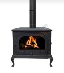 Döküm soba ön cam oval kapak