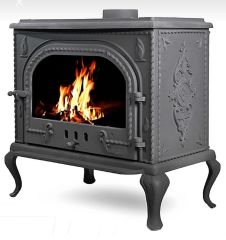 Döküm soba ön cam oval kapak