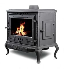 Döküm soba kare yan kapak alt küllük