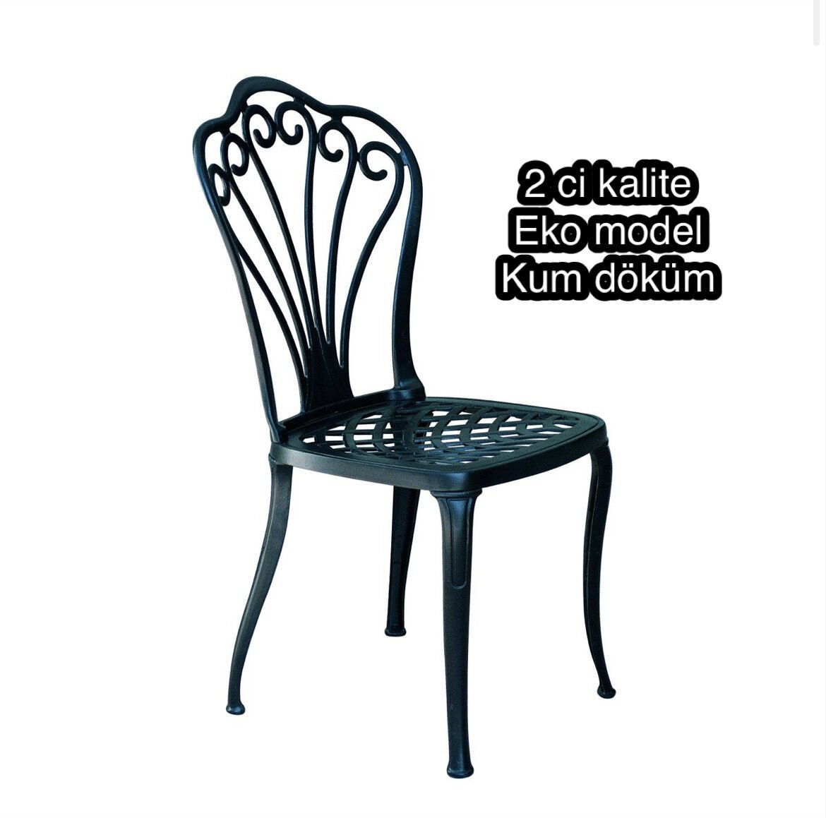 Döküm sandalye eko kolsuz