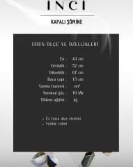 Küçük kare soba yan kapalı