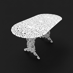 Oval kuğu masa 120cm 60 cm Lik