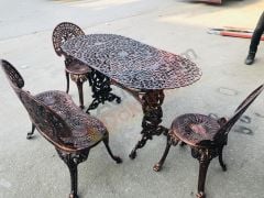 Mutfak balkon takım bakır efekt