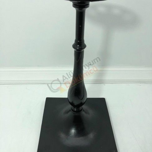 Döküm masa ayak kare tabanlı orta dolu damla model