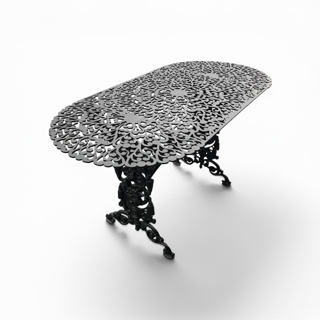 Oval küçük masa 120x60 cm