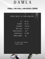 Döküm fırınlı kare soba yeni model