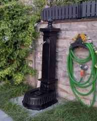 Döküm kare çeşme yerden lavabolu