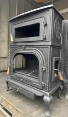 Döküm fırınlı soba yan  kapak alttan küllük